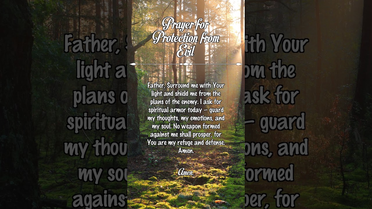 Prayer for Protection from Evil