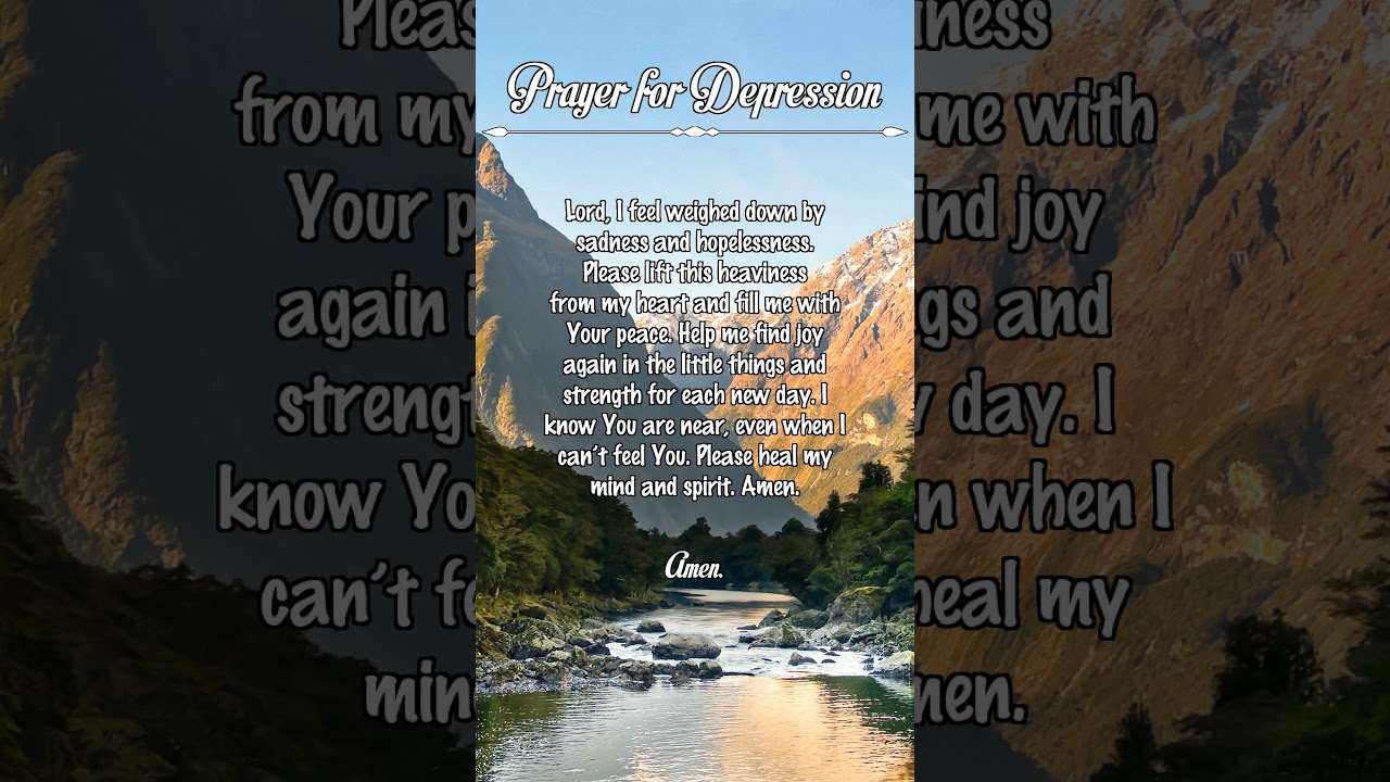 Prayer for Depression
