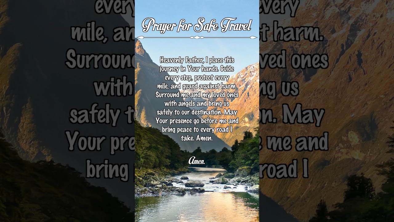 Prayer for Safe Travel
