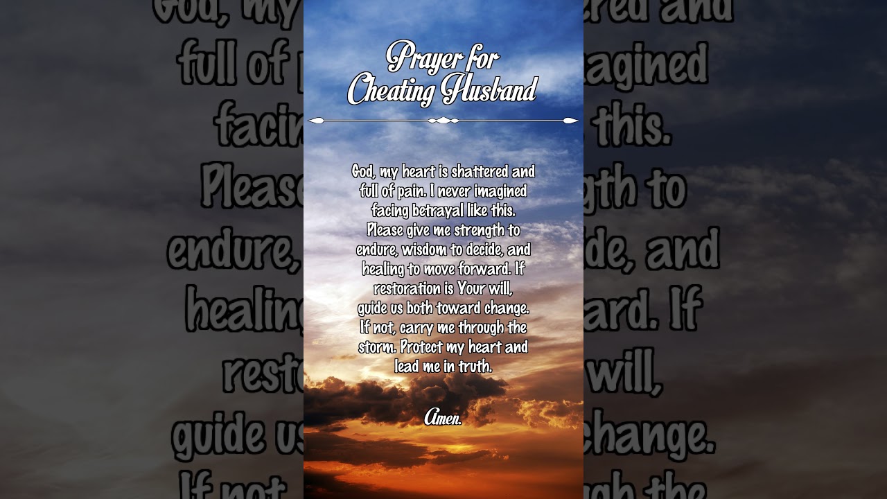 Prayer for Cheating Husband