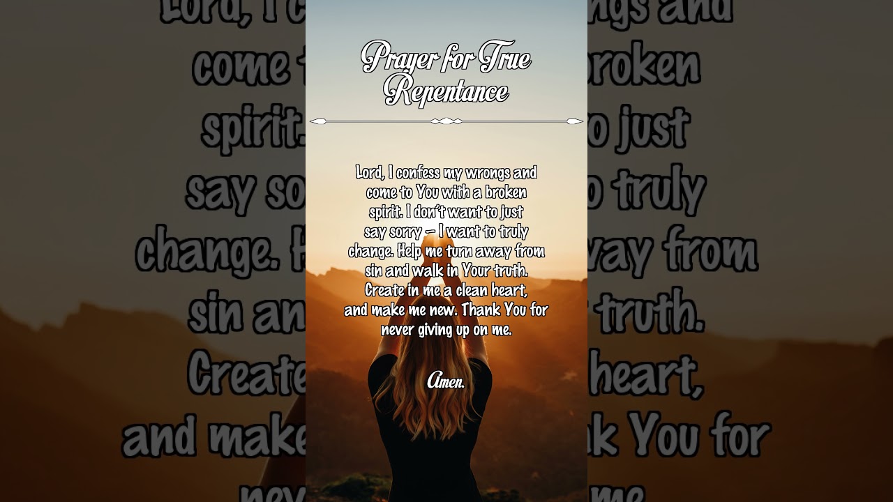 Prayer for True Repentance