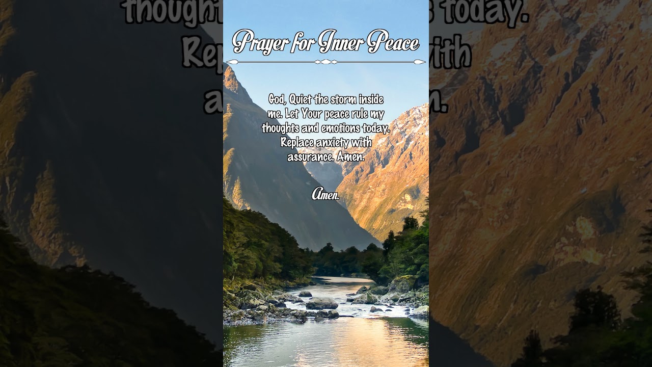 Prayer for Inner Peace