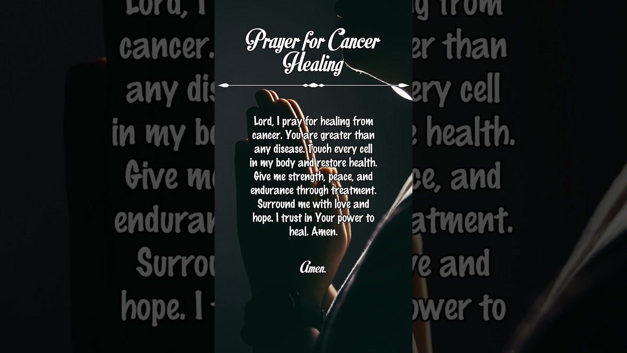 Prayer for Cancer Healing