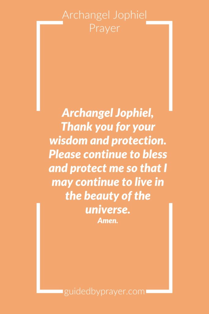 Archangel Jophiel Prayer