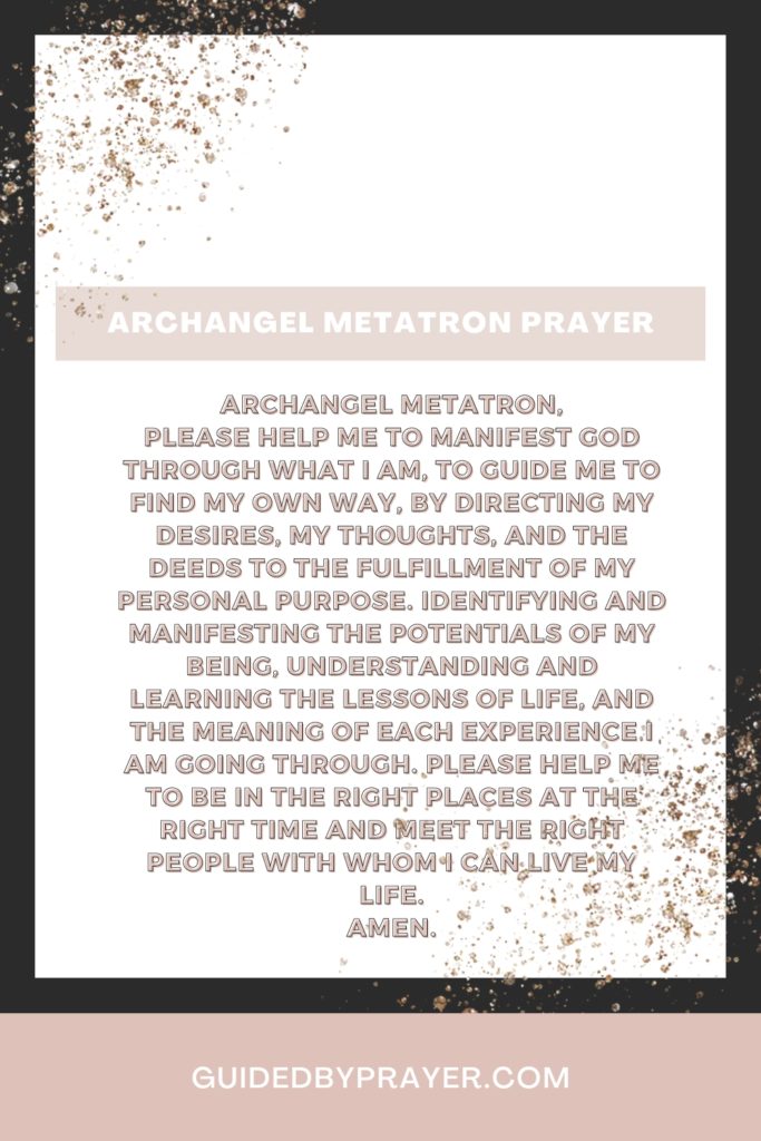 Archangel Metatron Prayer