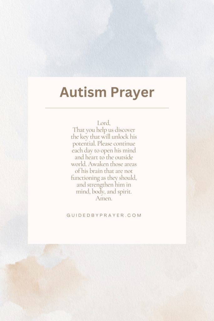 Autism Prayer
