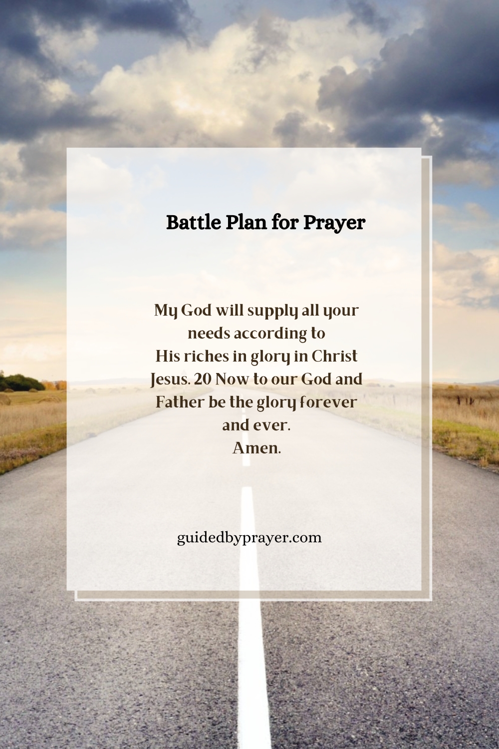 Battle Plan for Prayer – Guided by Prayer