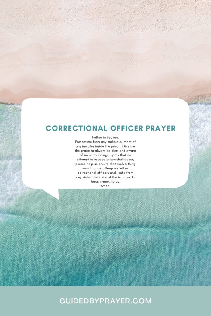 Correctional Officer Prayer