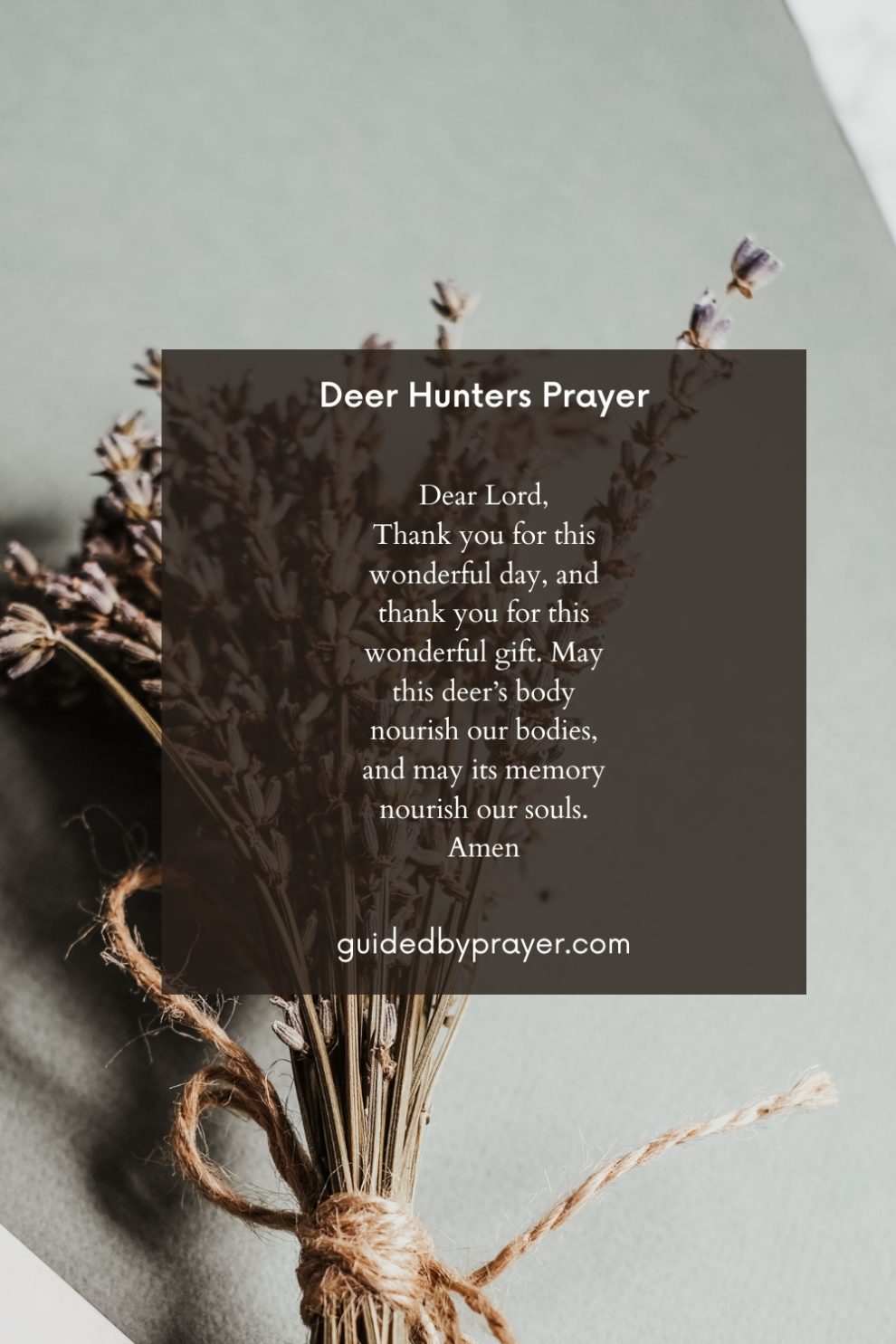 Deer Hunters Prayer – Guided by Prayer