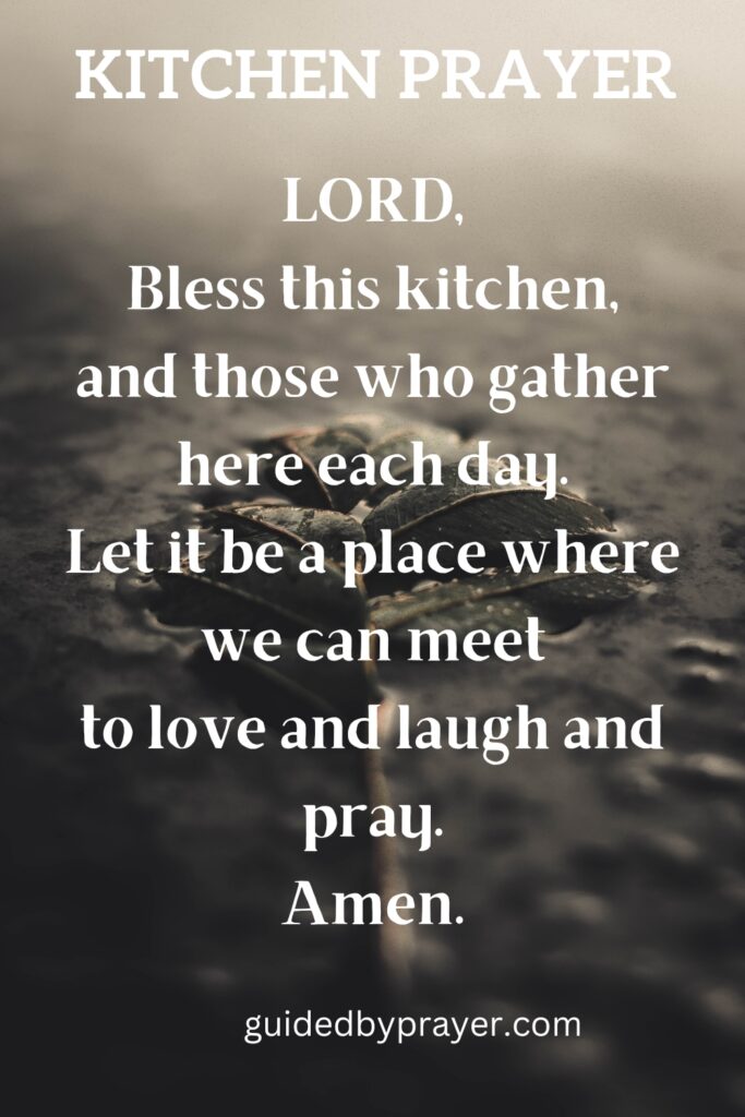 Kitchen Prayer