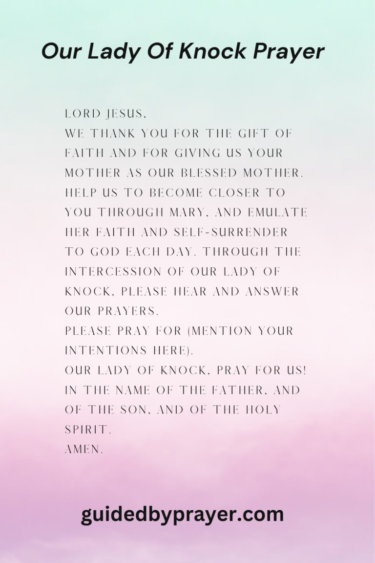 Our Lady Of Knock Prayer – Guided by Prayer