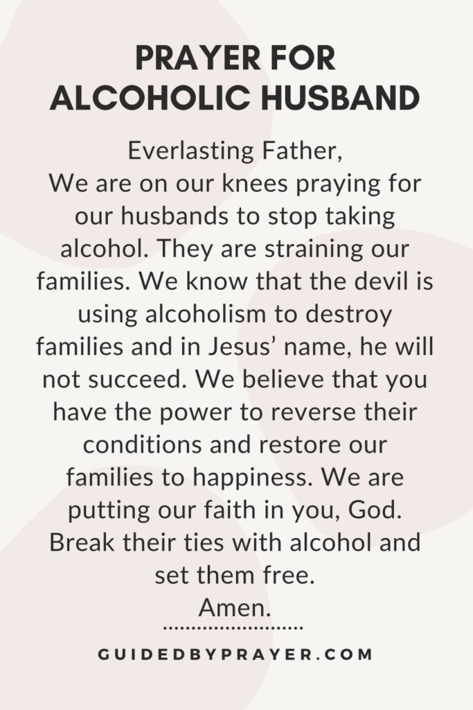 Prayer For Alcoholic Husband – Guided by Prayer