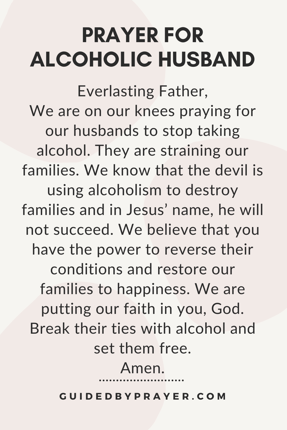 Prayer For Alcoholic Husband – Guided by Prayer