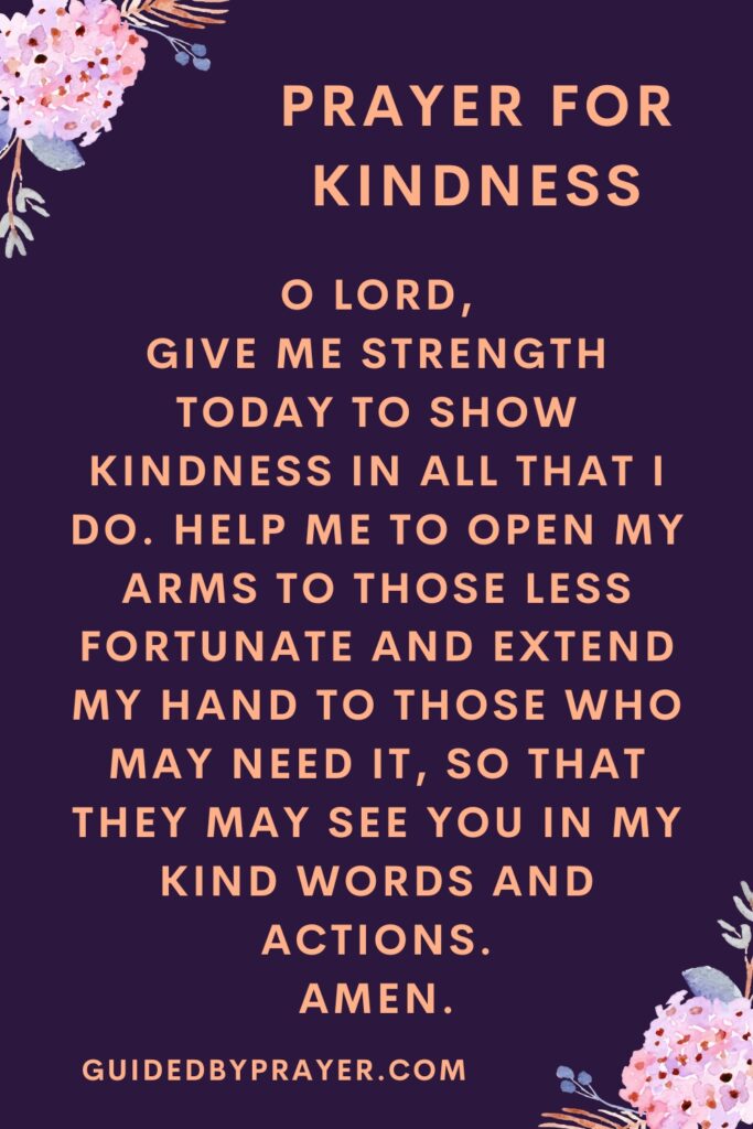 Prayer For Kindness