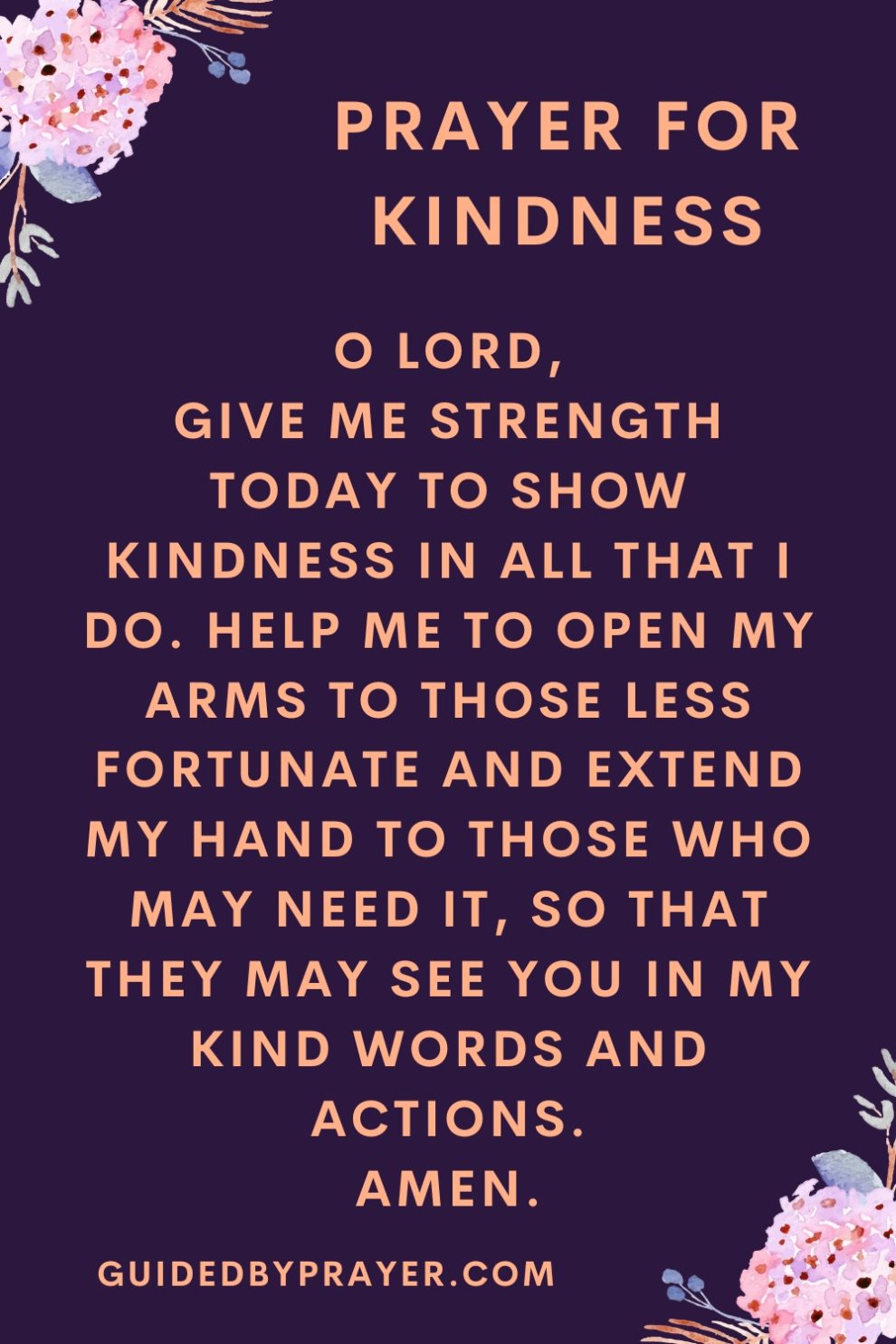 Prayer For Kindness – Guided by Prayer