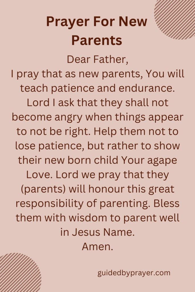 Prayer For New Parents