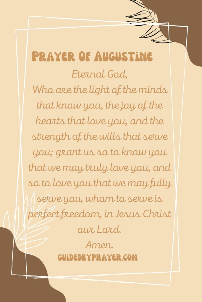 Prayer Of Augustine
