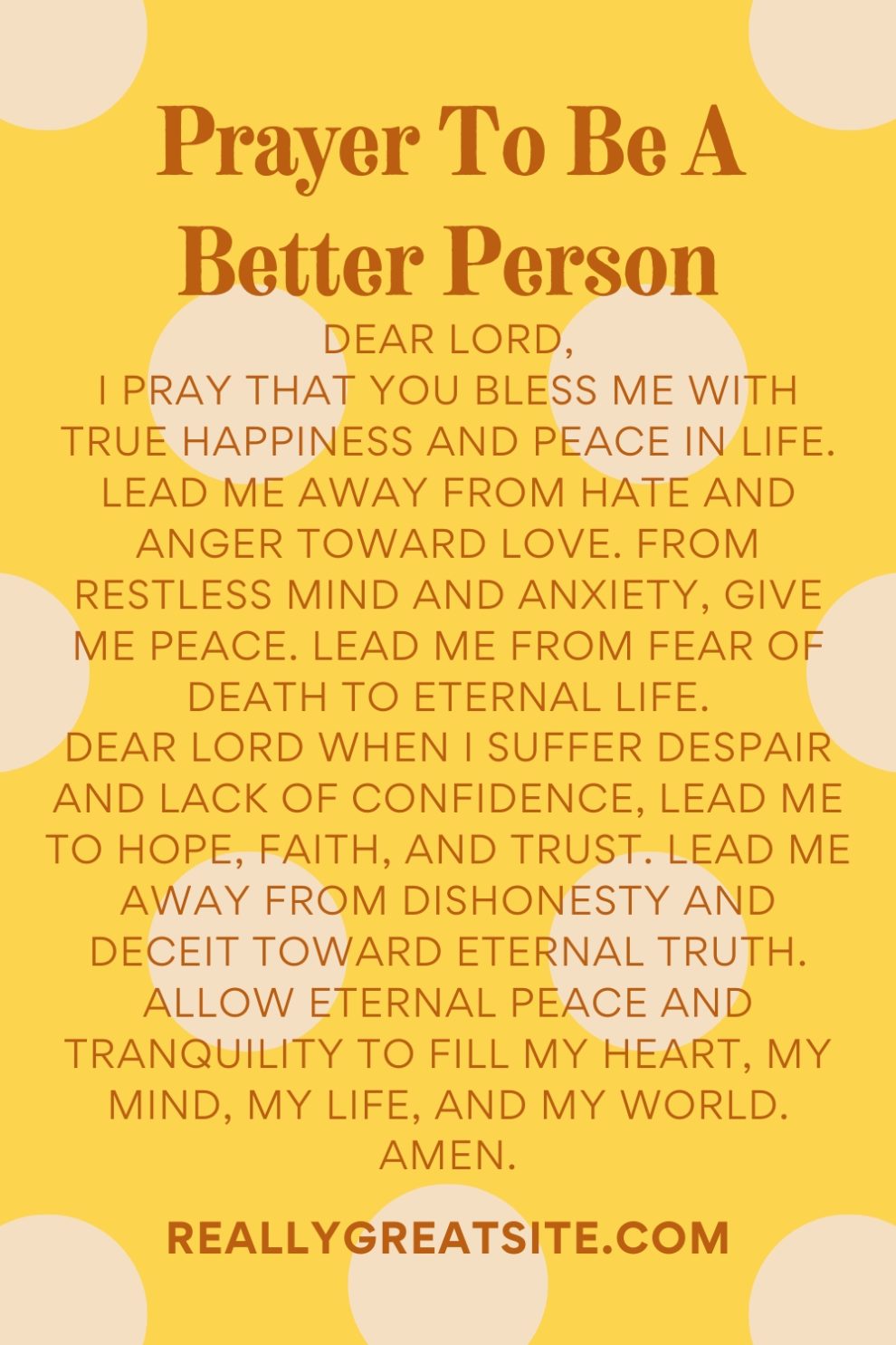 Prayer To Be A Better Person – Guided by Prayer