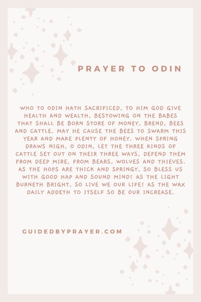 Prayer To Odin