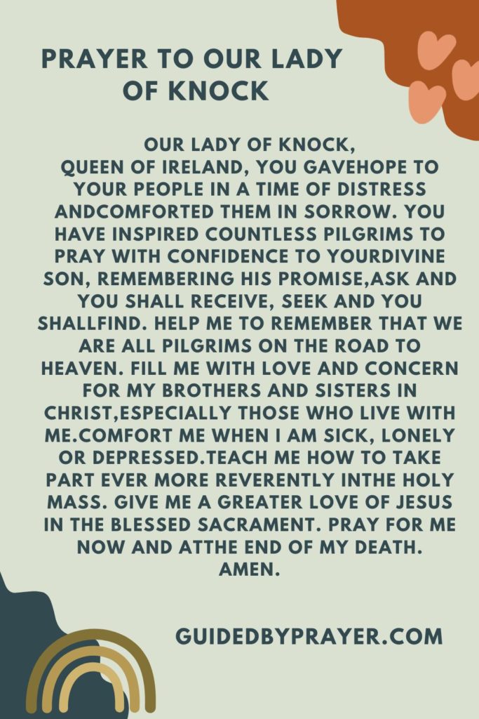 Prayer To Our Lady Of Knock