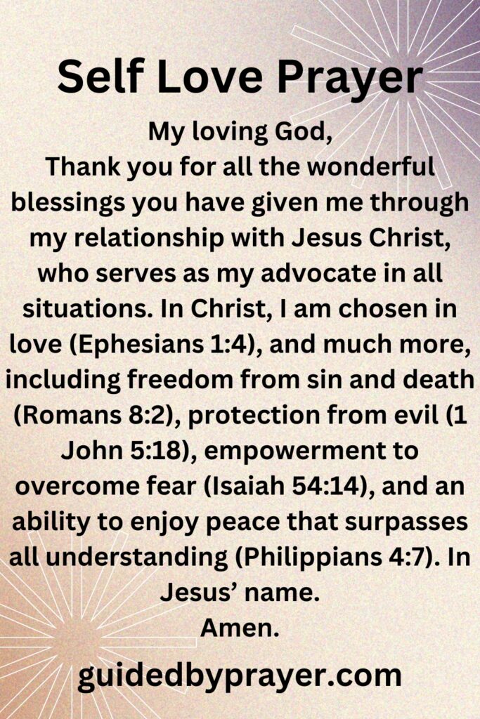 Self Love Prayer