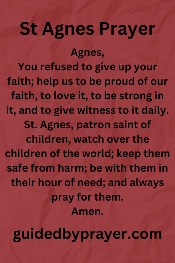 St Agnes Prayer