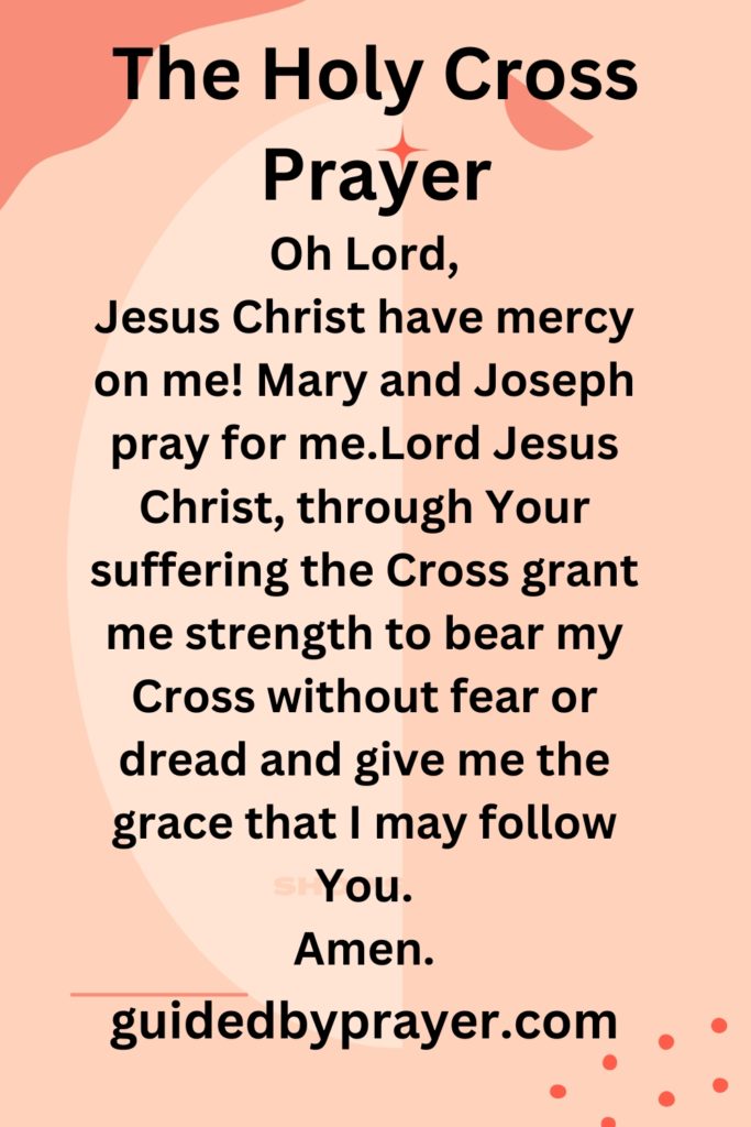 The Holy Cross Prayer