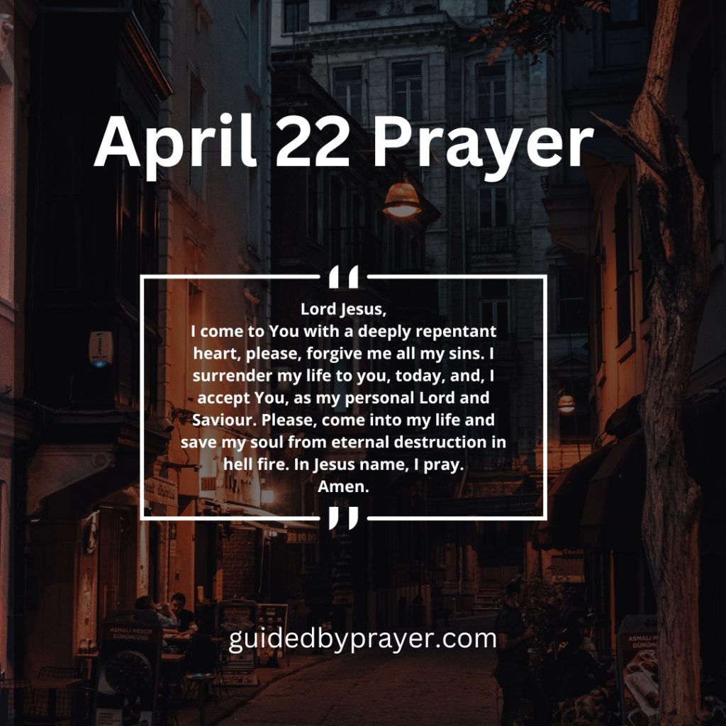 April 22 Prayer