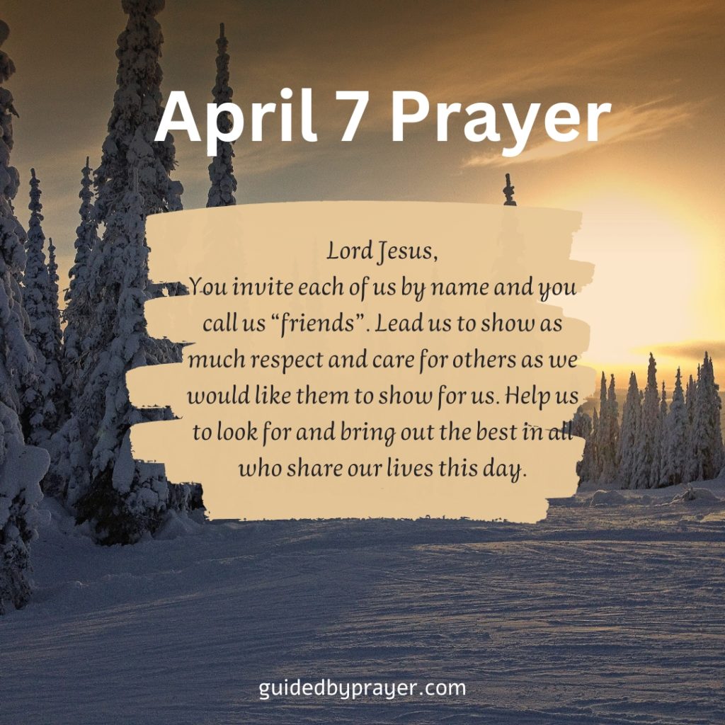 April 7 Prayer