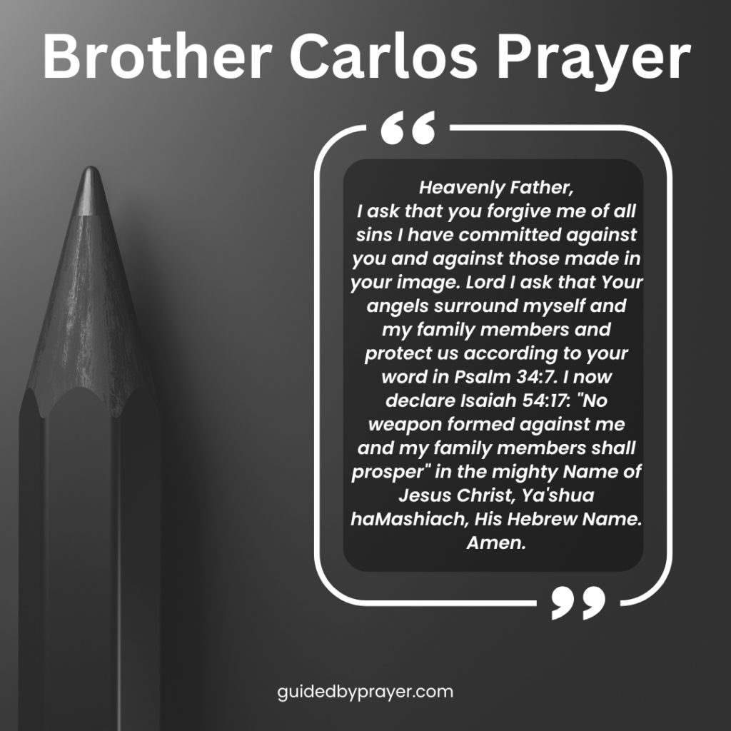 Brother Carlos Prayer