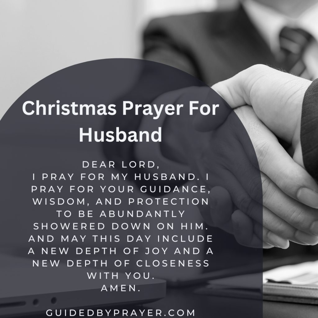 Christmas Prayer For Husband