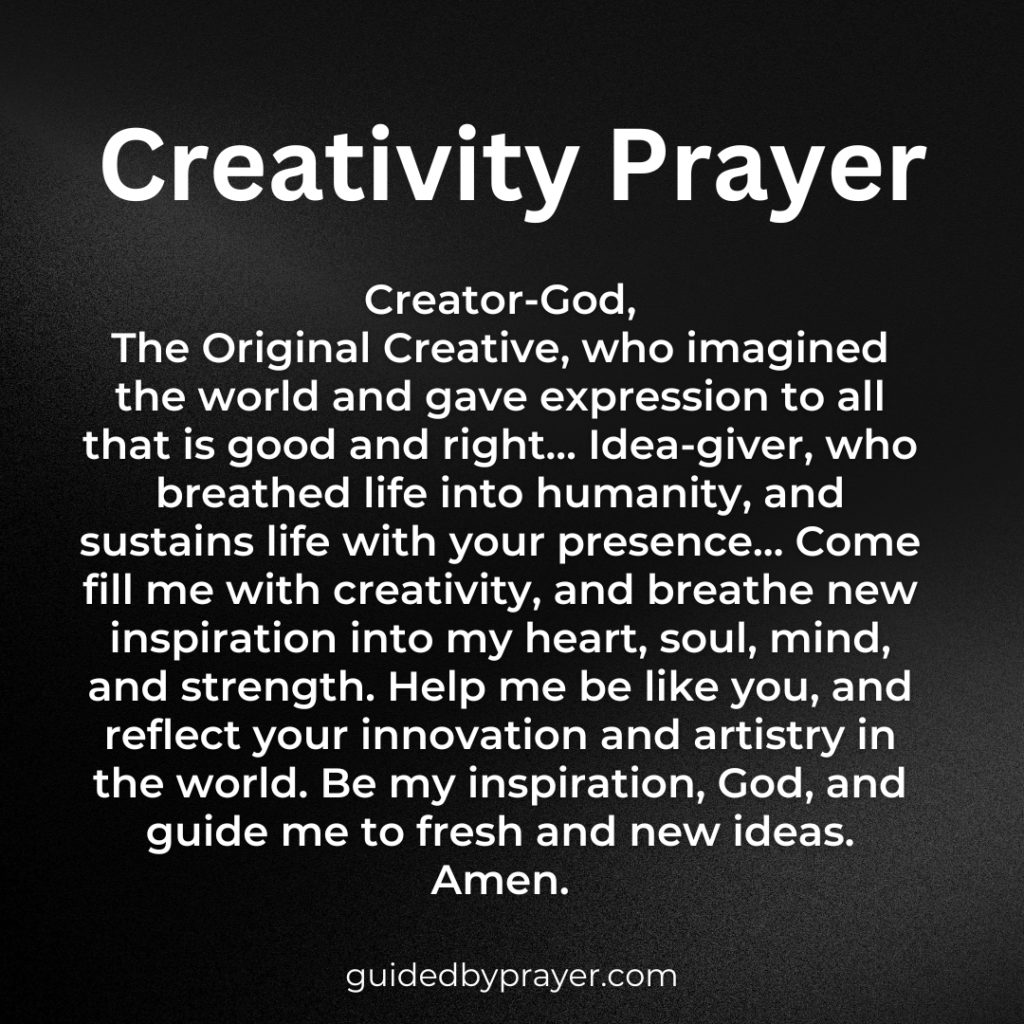 Creativity Prayer