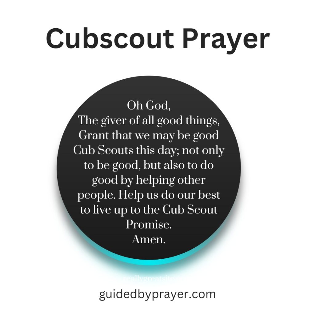 Cubscout Prayer