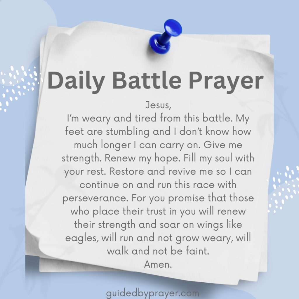 Daily Battle Prayer