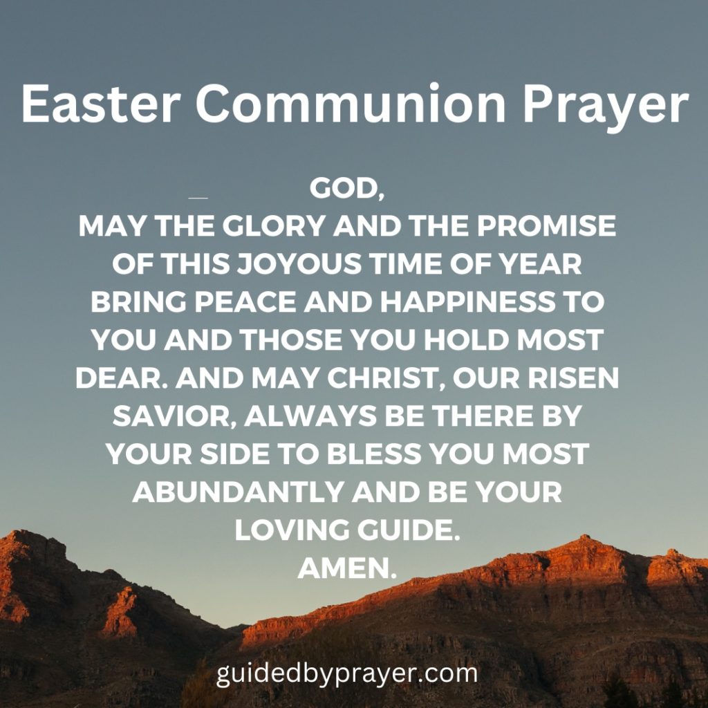 Easter Communion Prayer