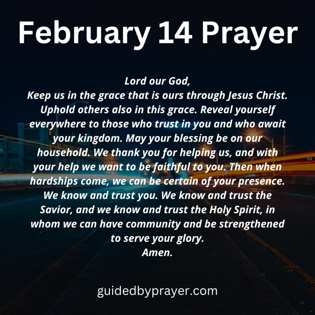 February 14 Prayer