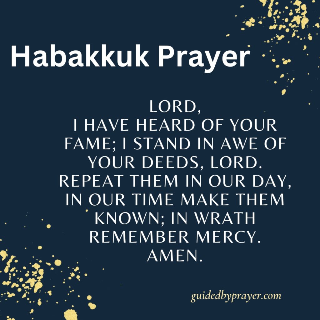 Habakkuk Prayer