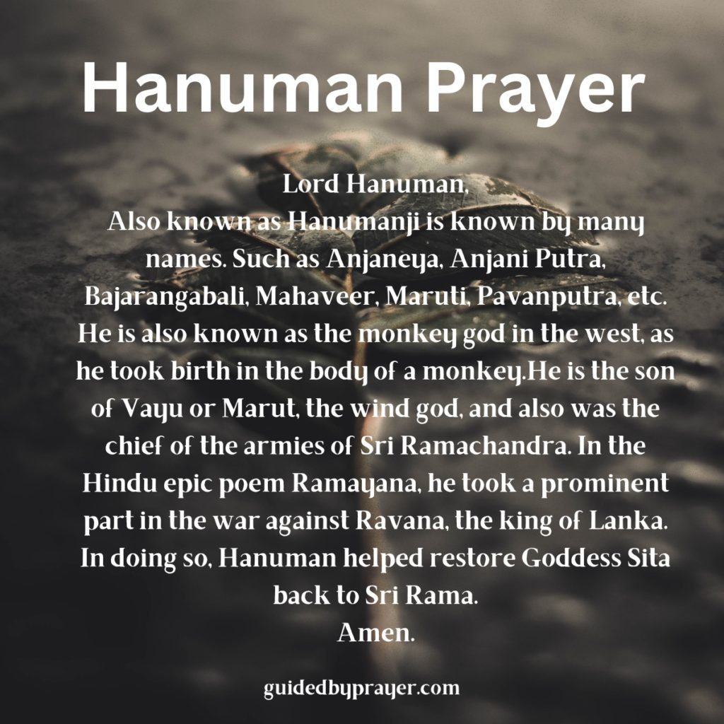 Hanuman Prayer