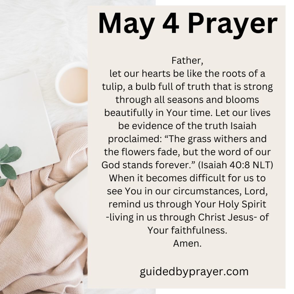May 4 Prayer
