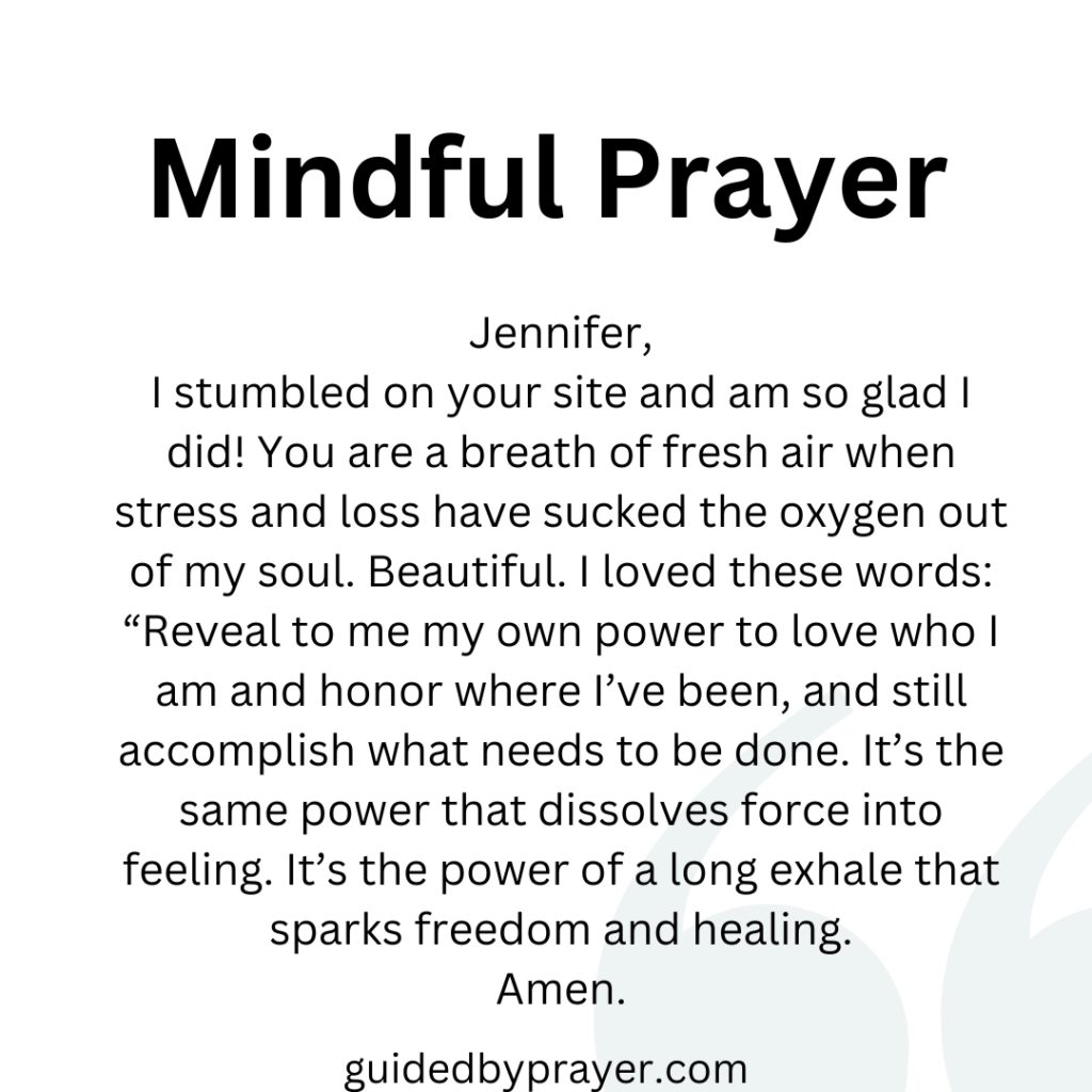 Mindful Prayer