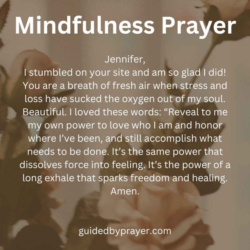 Mindfulness Prayer