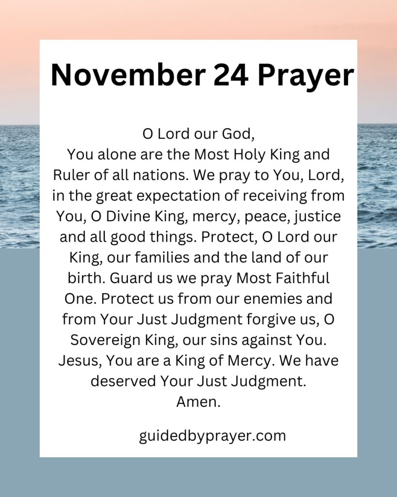November 24 Prayer