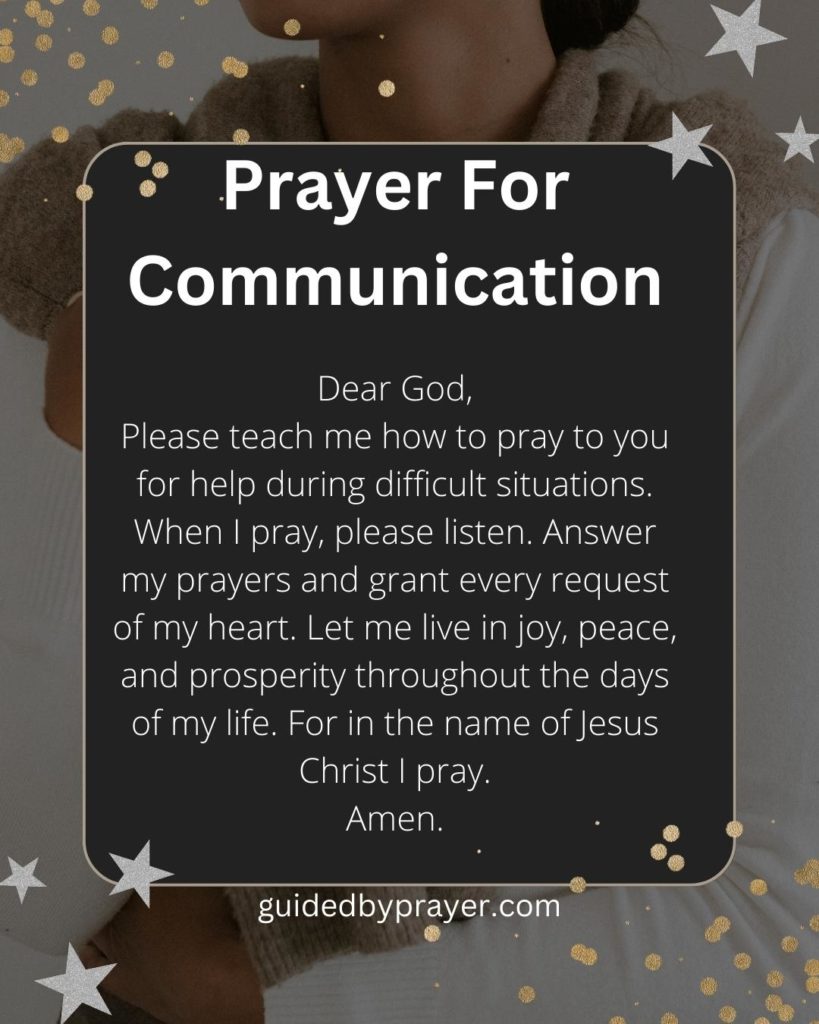 Prayer For Communication