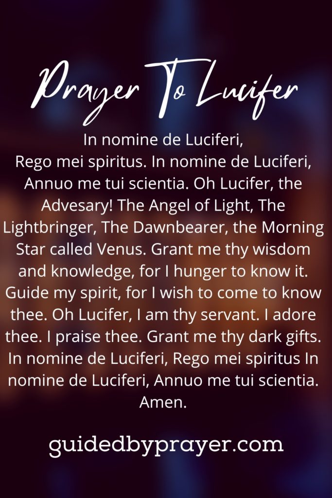 Prayer To Lucifer