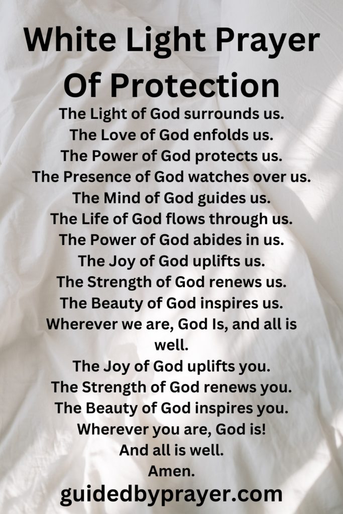 White Light Prayer Of Protection