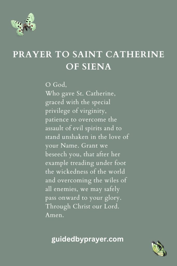 prayer to saint catherine of siena