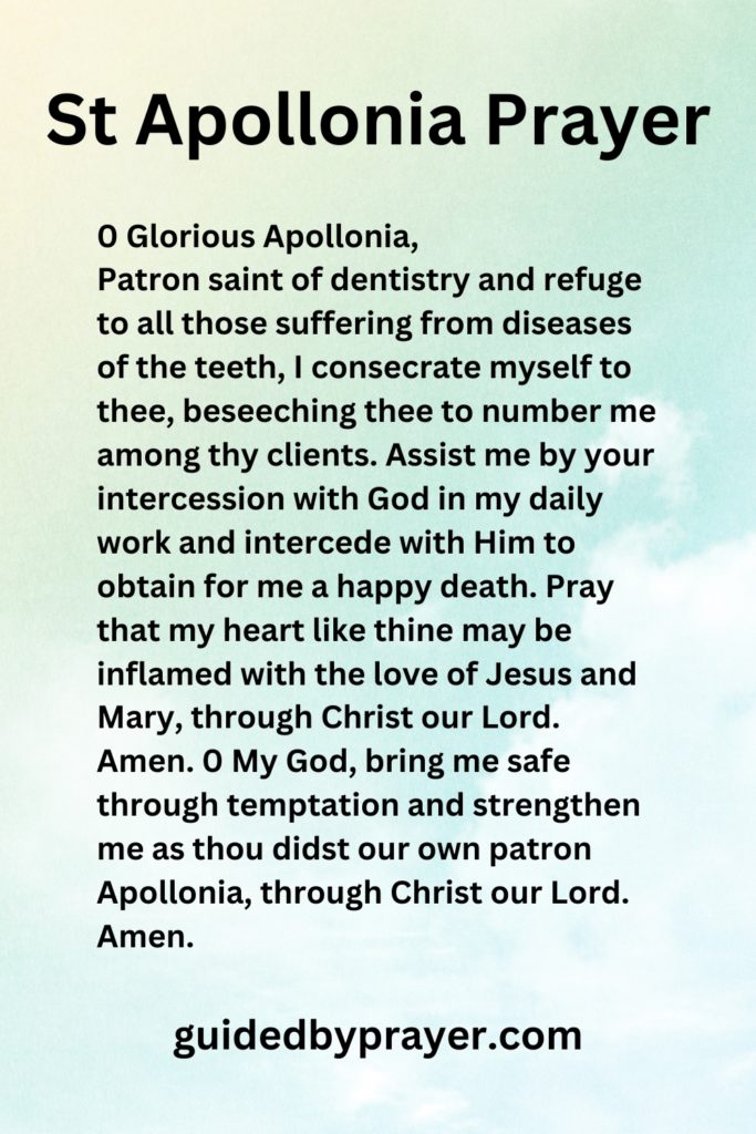 st apollonia prayer
