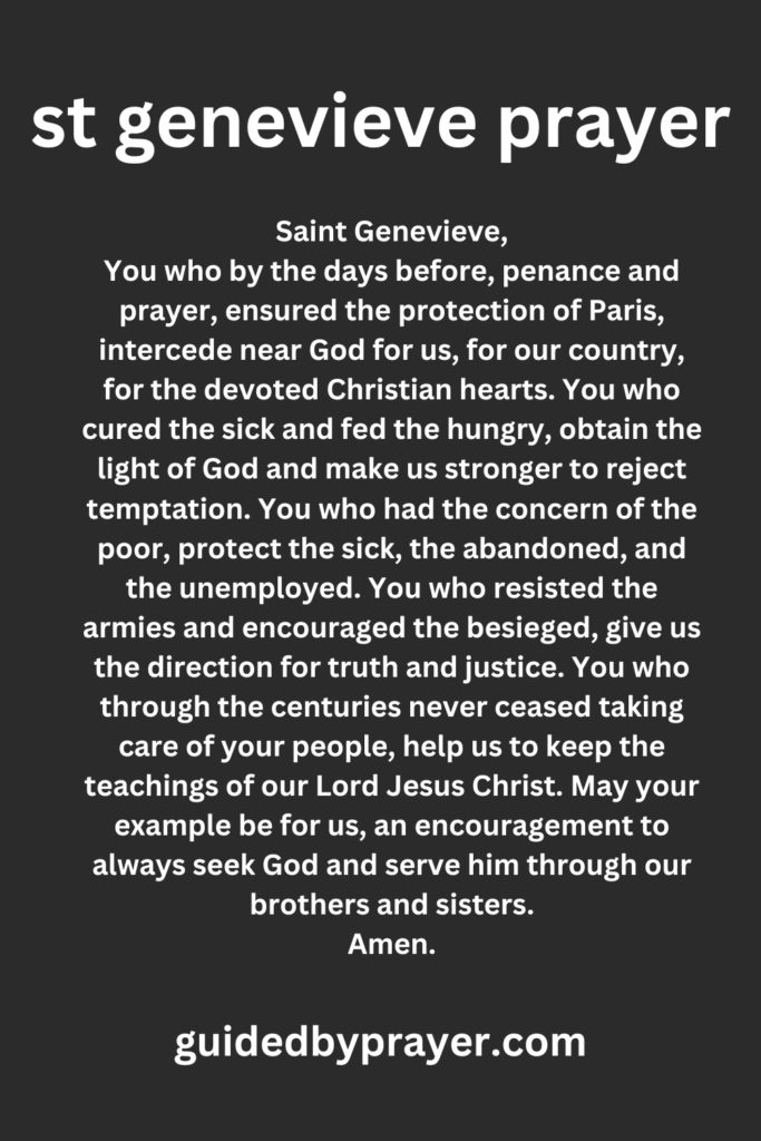 st genevieve prayer