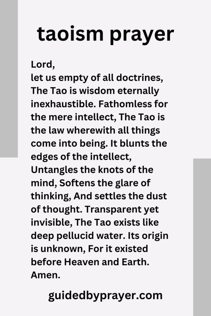 taoism prayer
