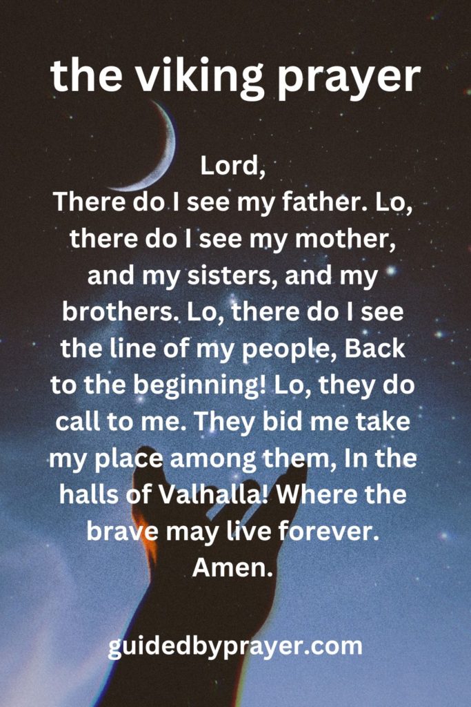 the viking prayer